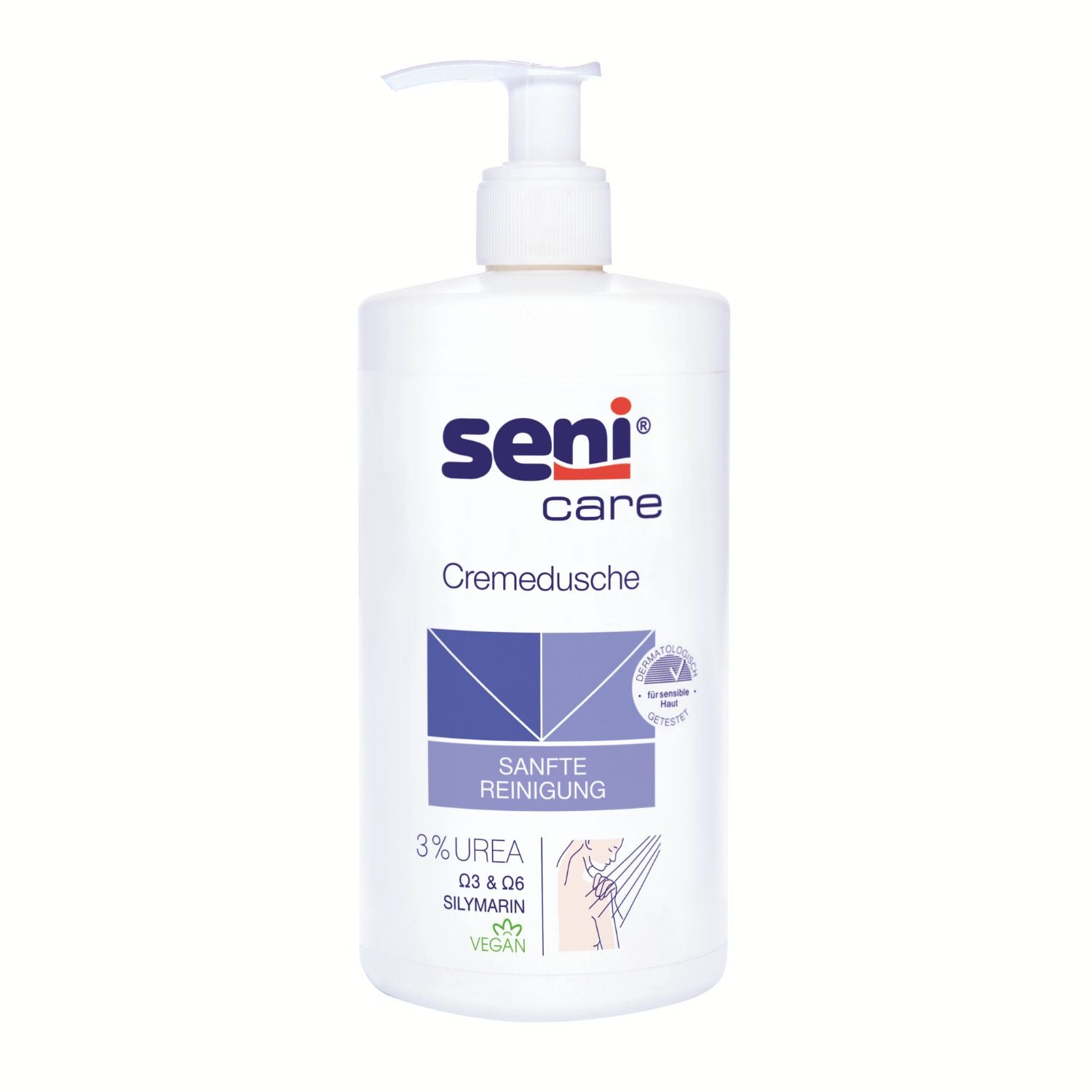 Seni Care Cremedusche mit 3% UREA - 500 ml "sanfte Reinigung"